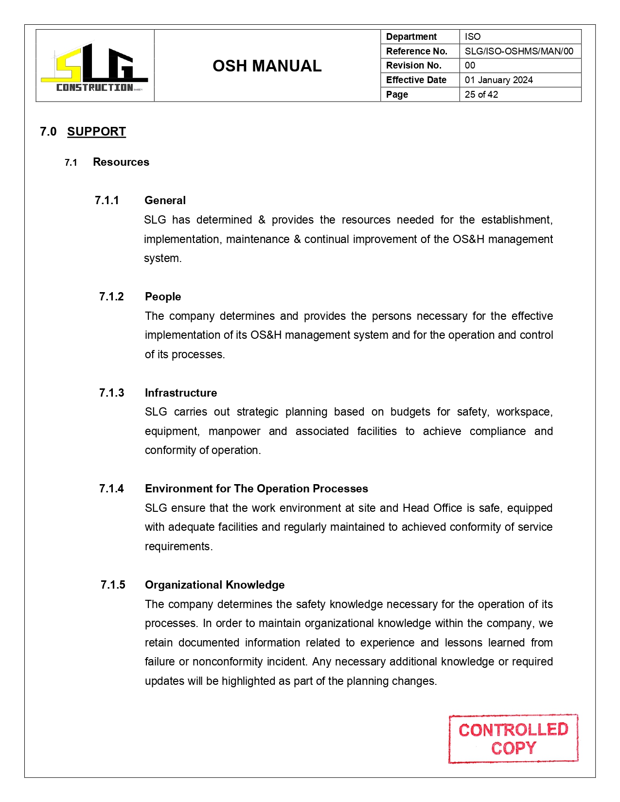 OSH Manual Page 27